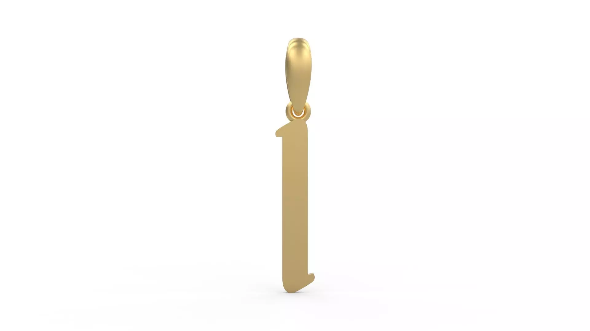 Initial Letters Pendant Solander I 3D print model_0