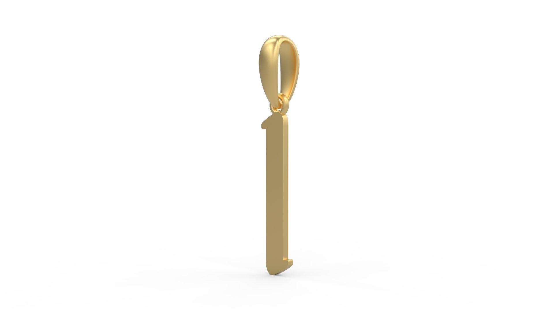 Initial Letters Pendant Solander I 3D print model_1