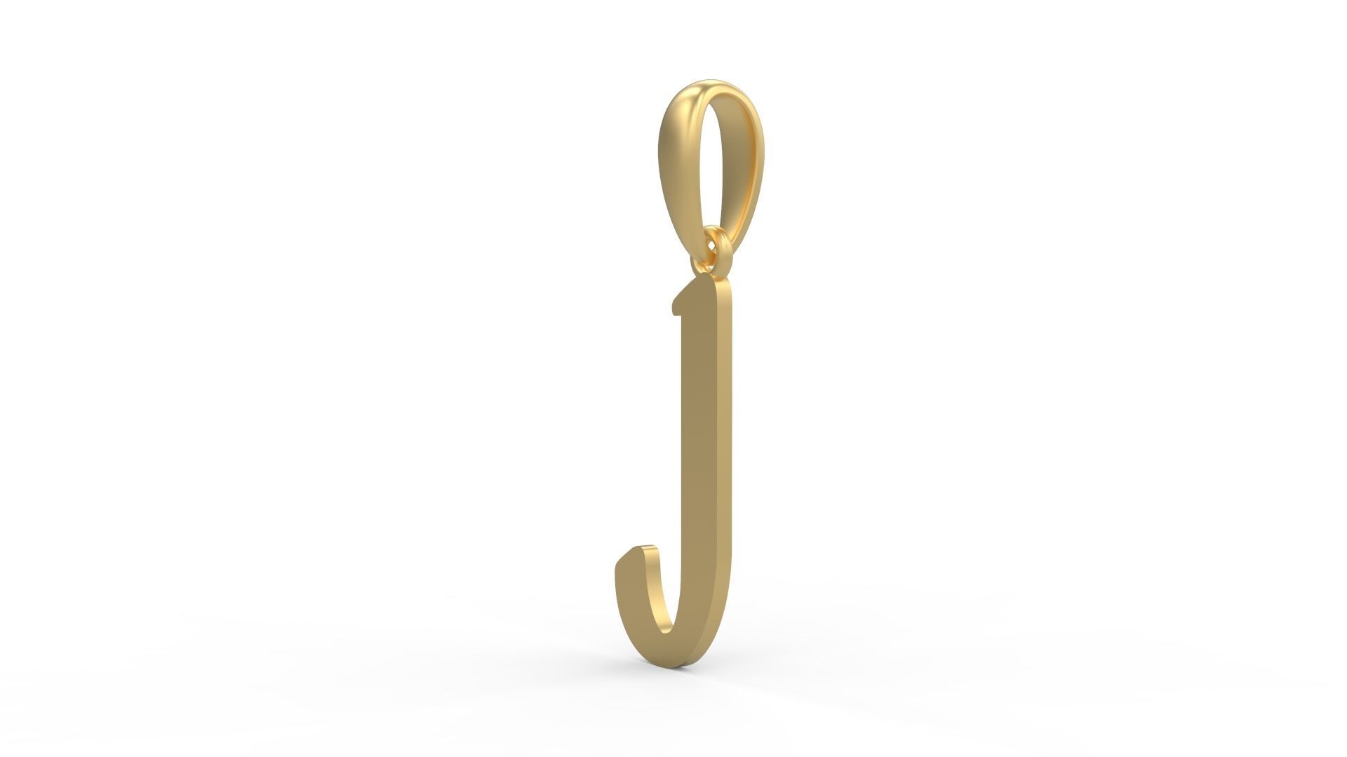 Initial Letters Pendant Solander J 3D print model_1