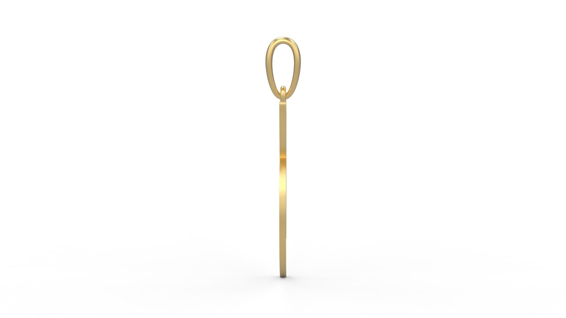 Initial Letters Pendant Solander K 3D print model_2