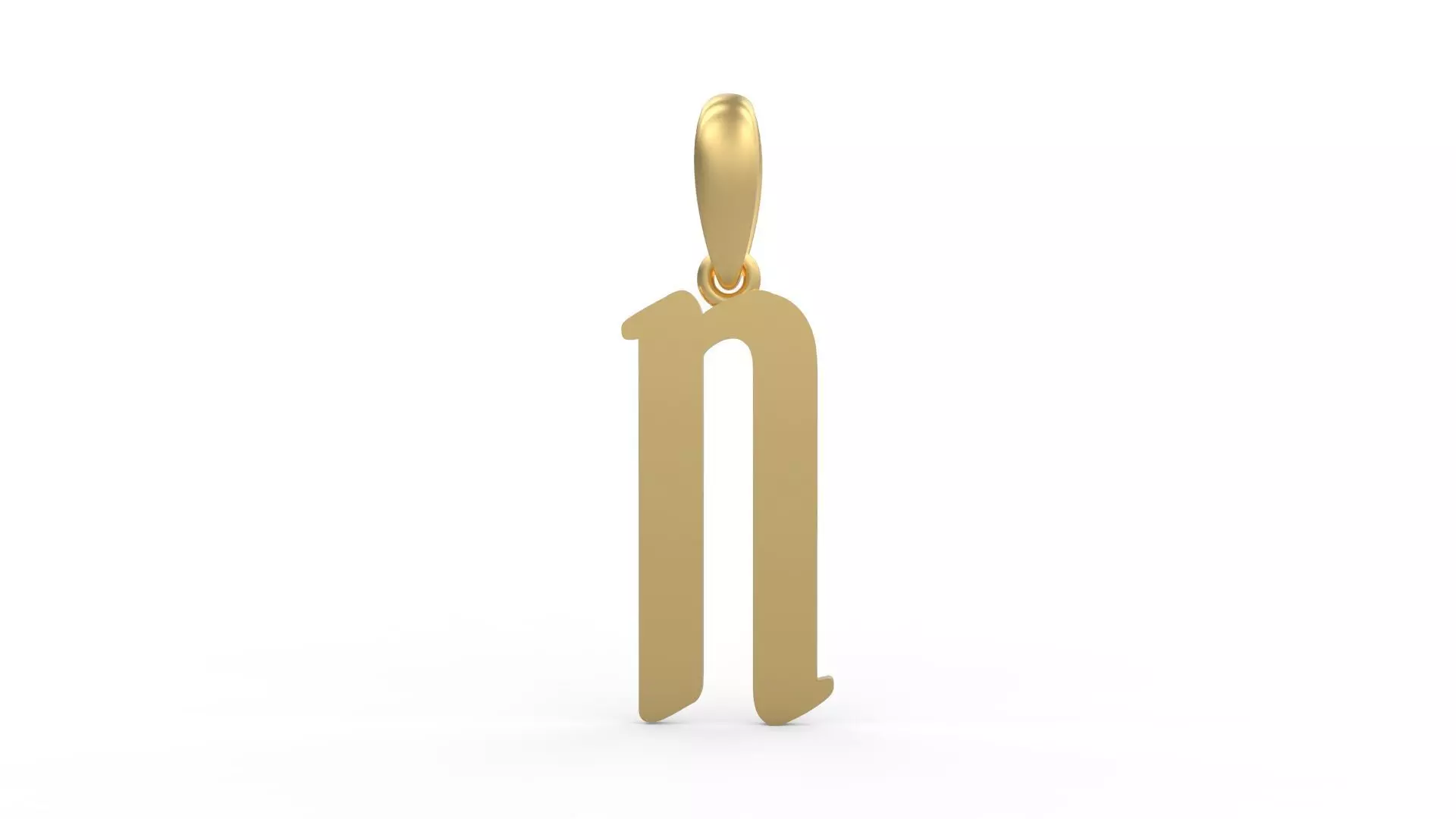 Initial Letters Pendant Solander N 3D print model_0