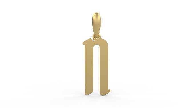 Initial Letters Pendant Solander N 3D print model