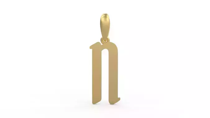 Initial Letters Pendant Solander N