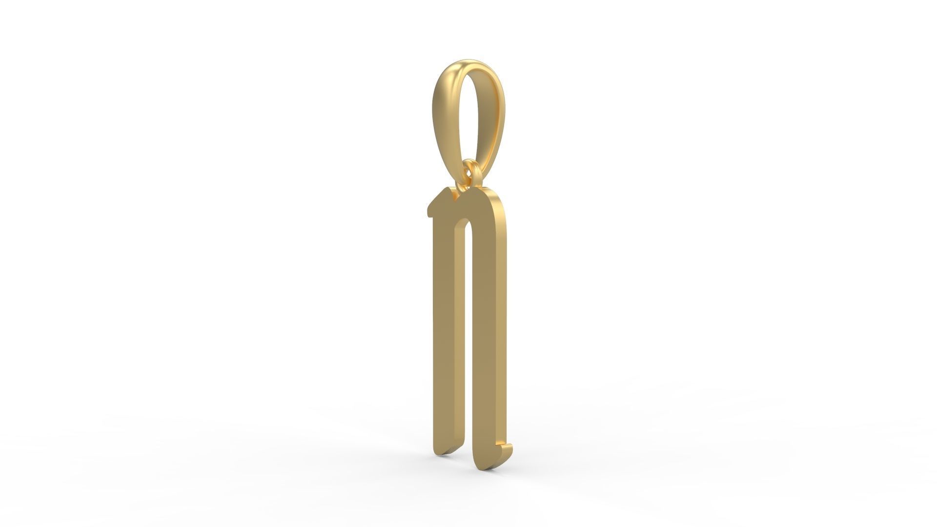 Initial Letters Pendant Solander N 3D print model_1