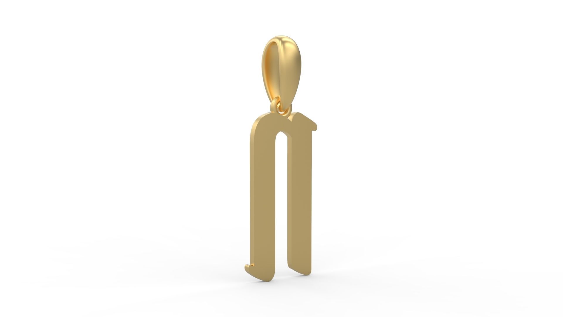 Initial Letters Pendant Solander N 3D print model_3