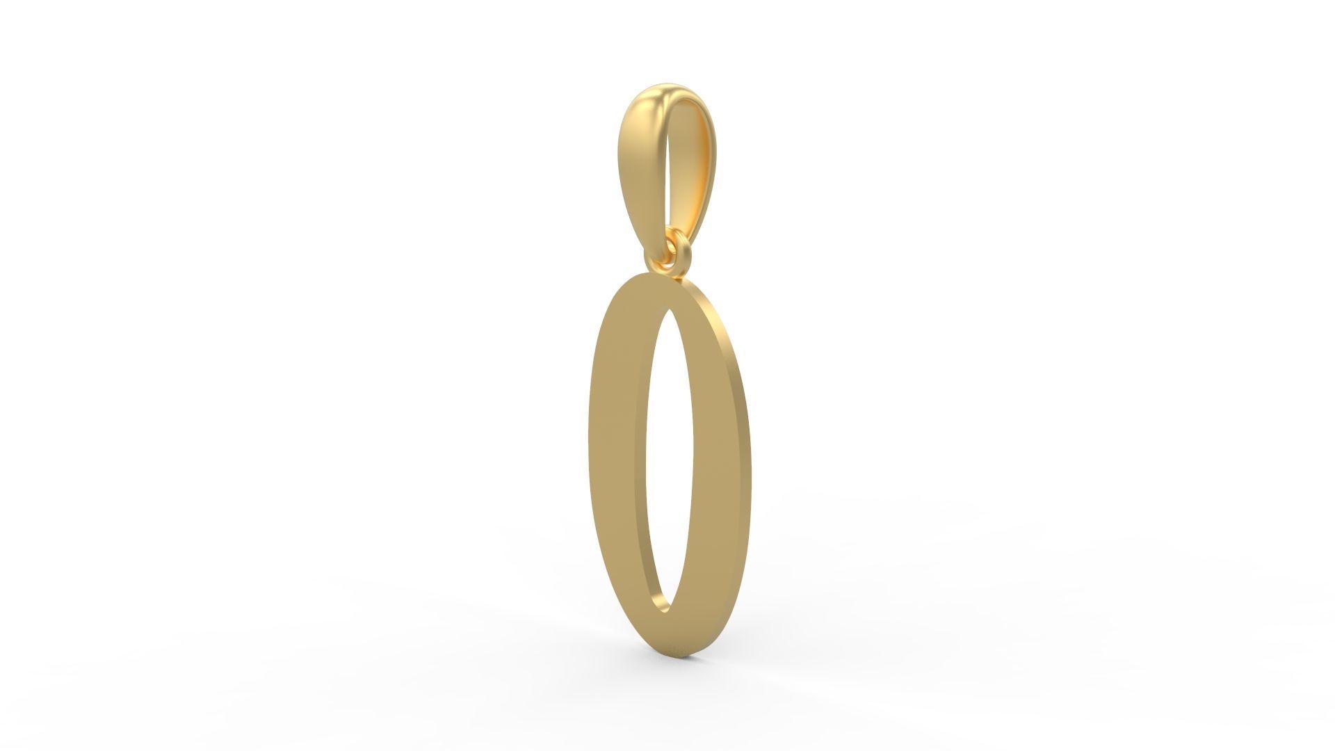 Initial Letters Pendant Solander O 3D print model_1