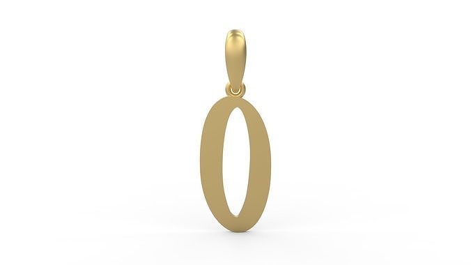 Initial Letters Pendant Solander O 3D print model