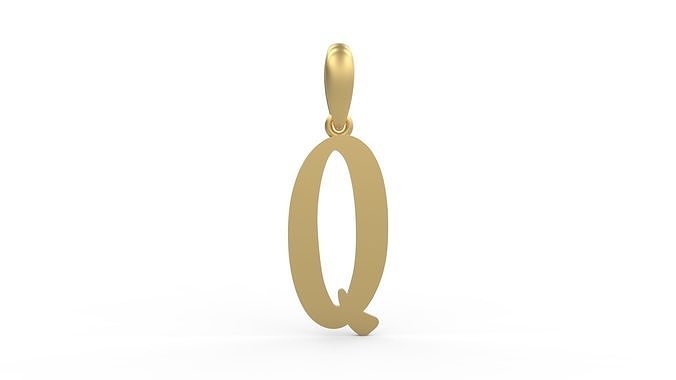Initial Letters Pendant Solander Q 3D print model