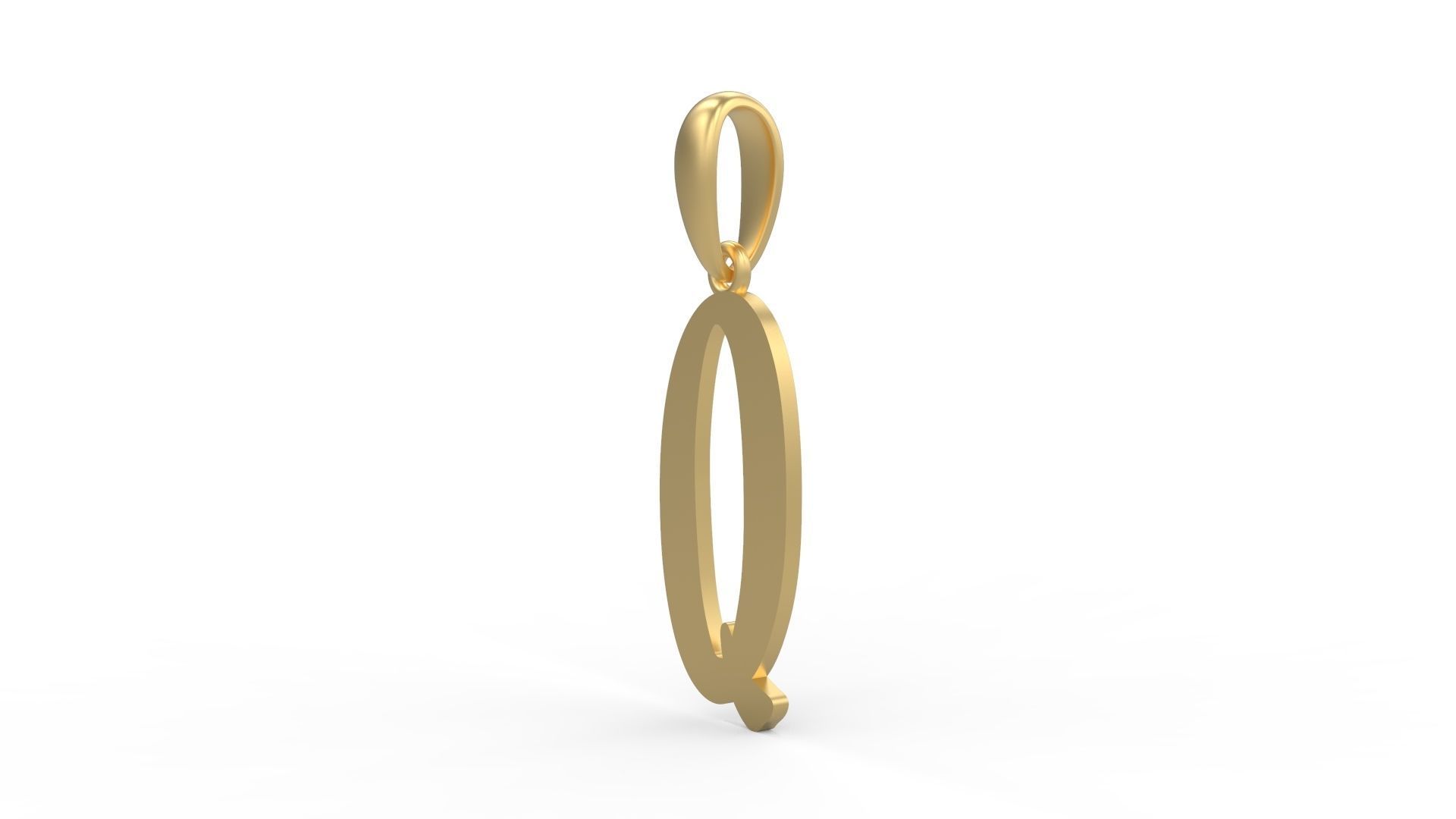 Initial Letters Pendant Solander Q 3D print model_1