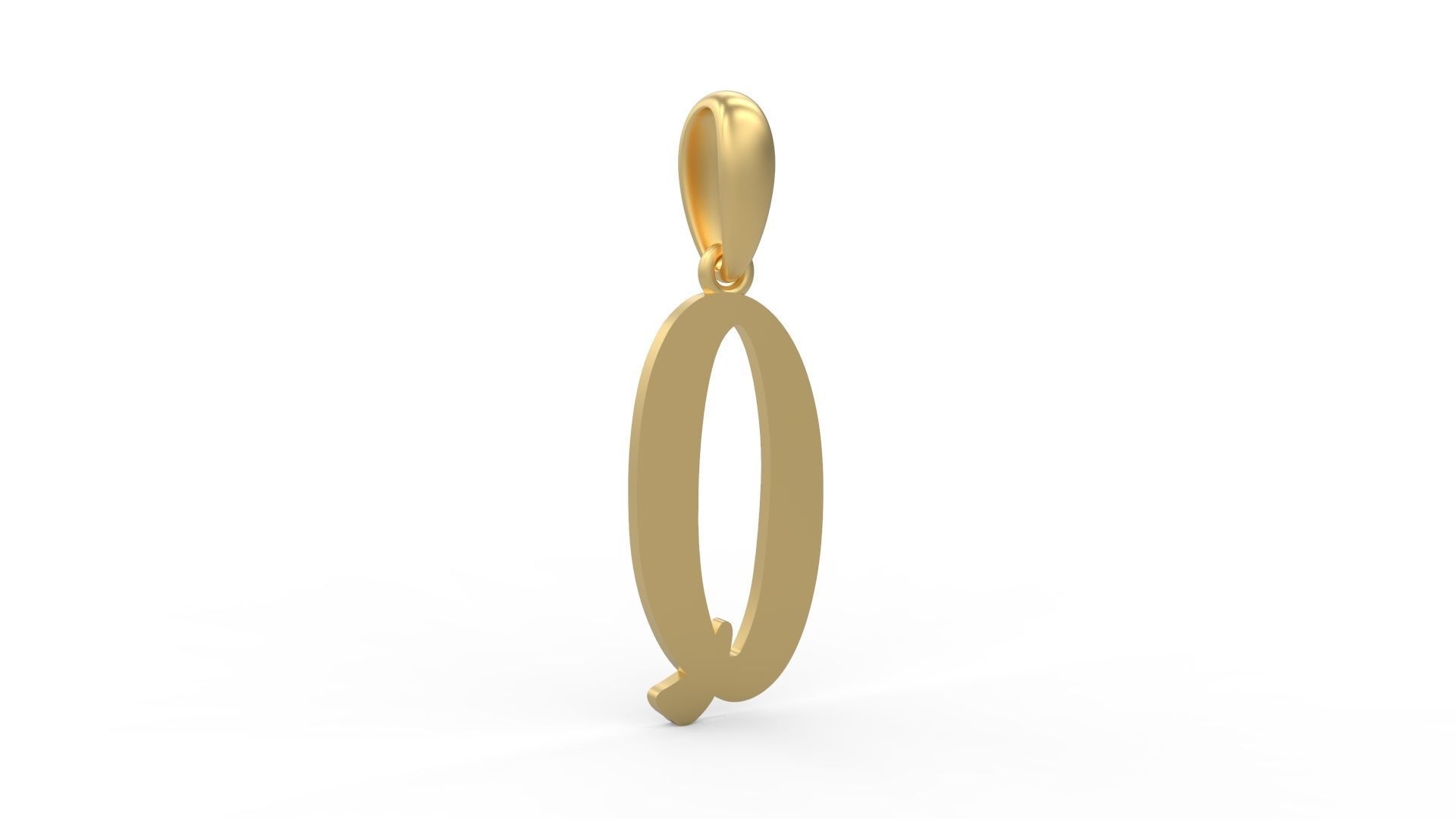 Initial Letters Pendant Solander Q 3D print model_3