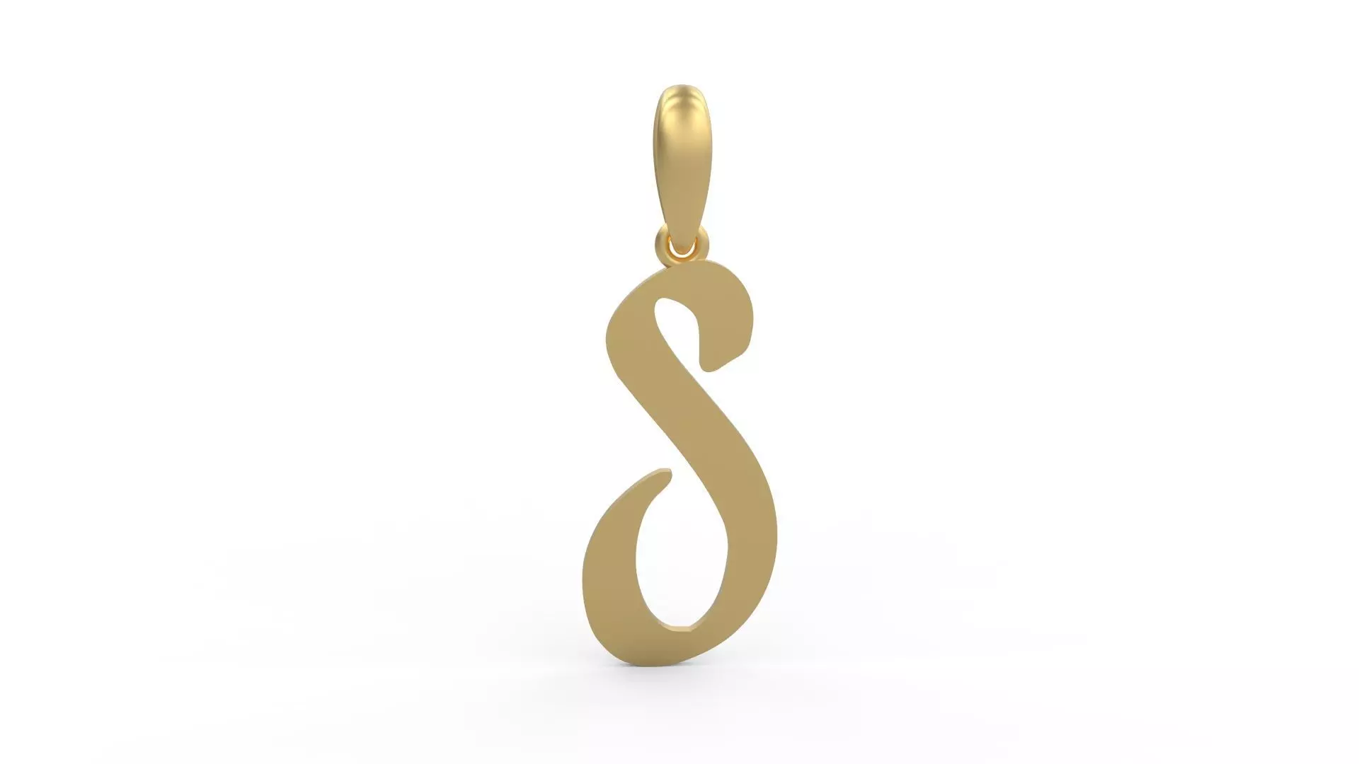 Initial Letters Pendant Solander S 3D print model_0