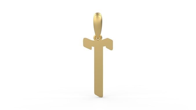 Initial Letters Pendant Solander T 3D print model
