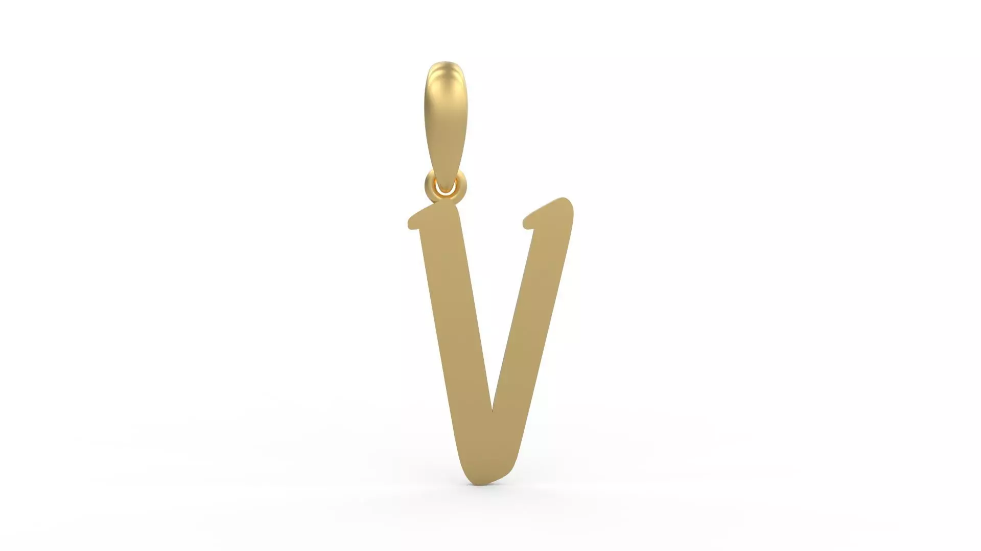 Initial Letters Pendant Solander V 3D print model_0