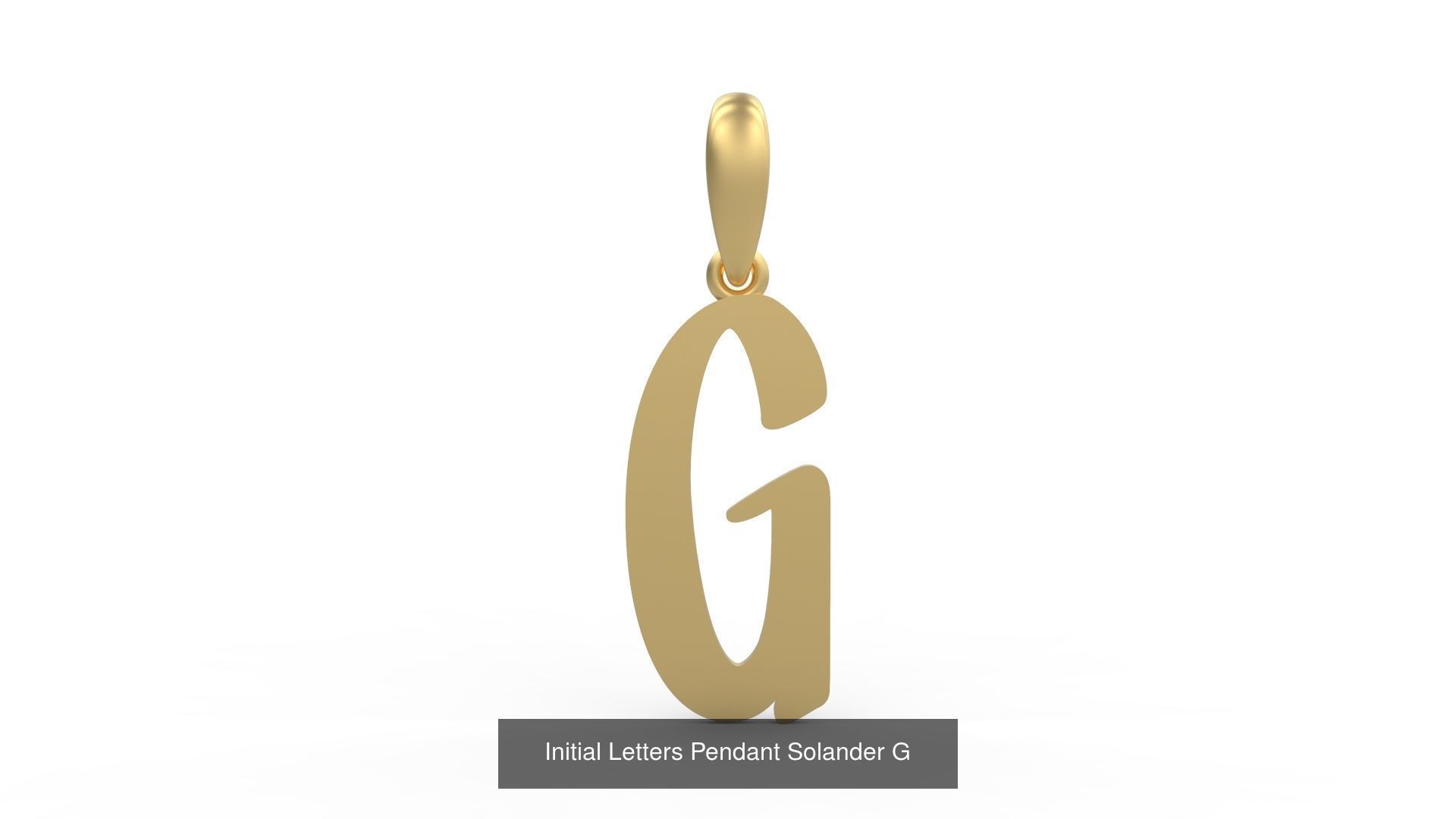 Initial Letters Pendant Alphabets Solander 3D Model Collection_9