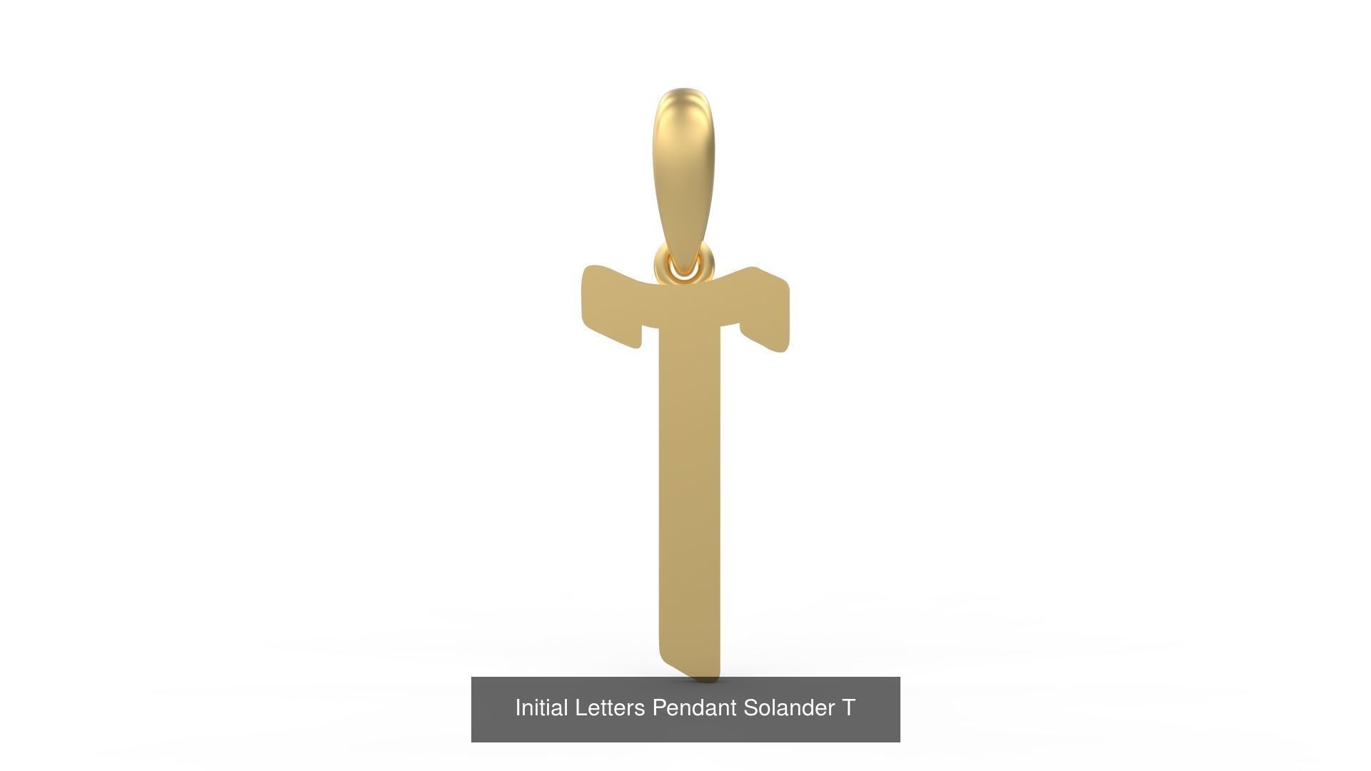 Initial Letters Pendant Alphabets Solander 3D Model Collection_22