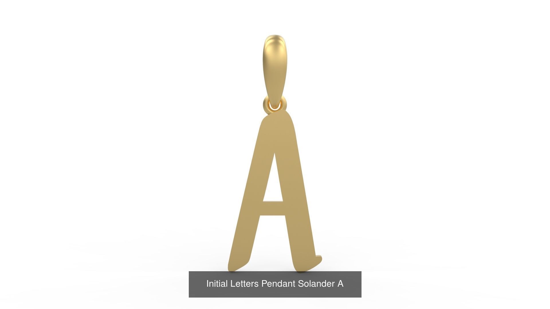Initial Letters Pendant Alphabets Solander 3D Model Collection_3