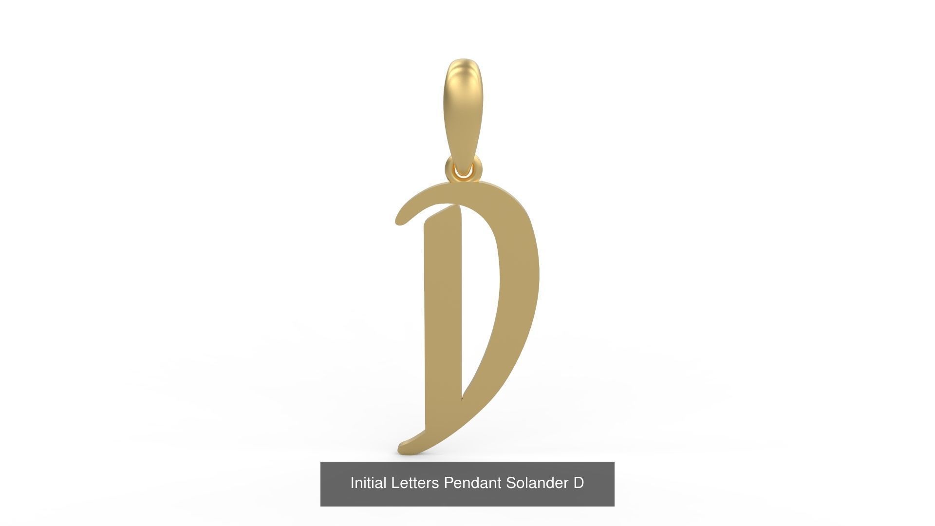 Initial Letters Pendant Alphabets Solander 3D Model Collection_6