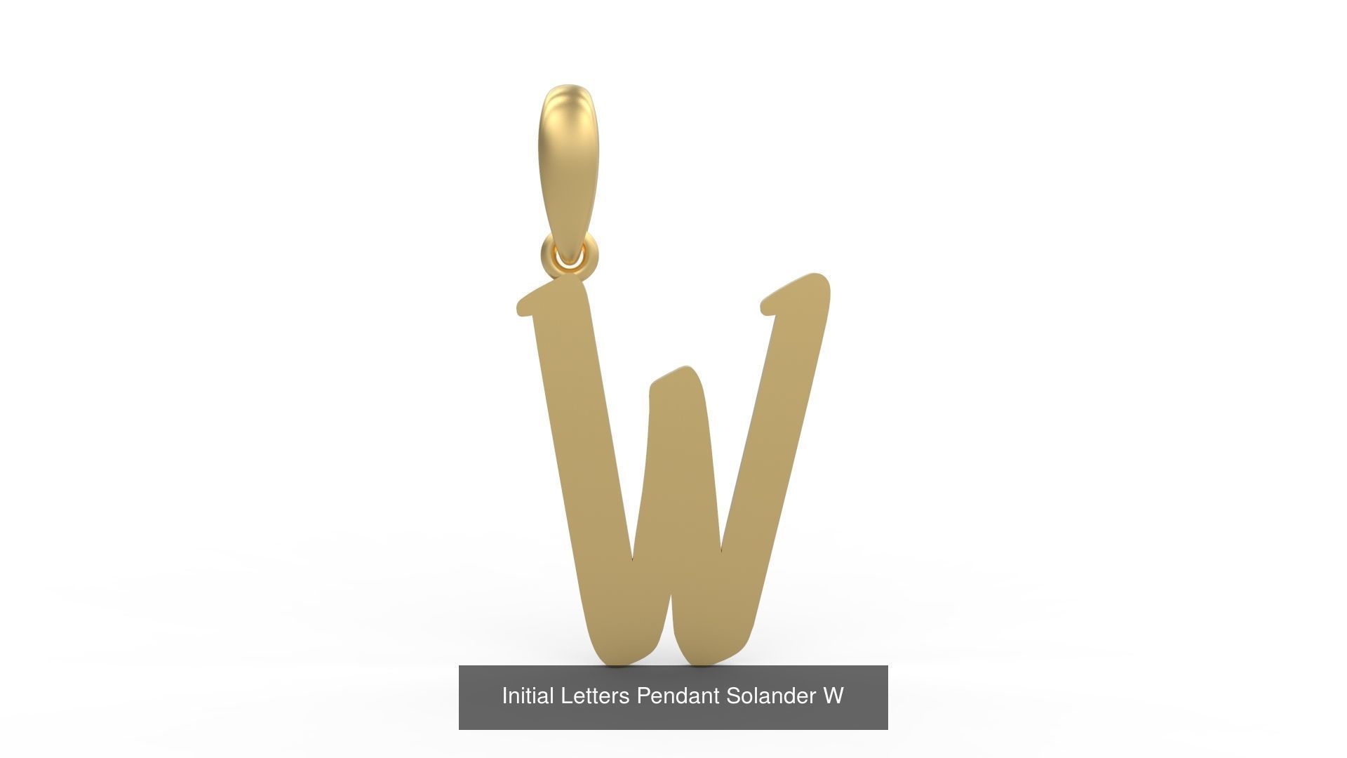 Initial Letters Pendant Alphabets Solander 3D Model Collection_25