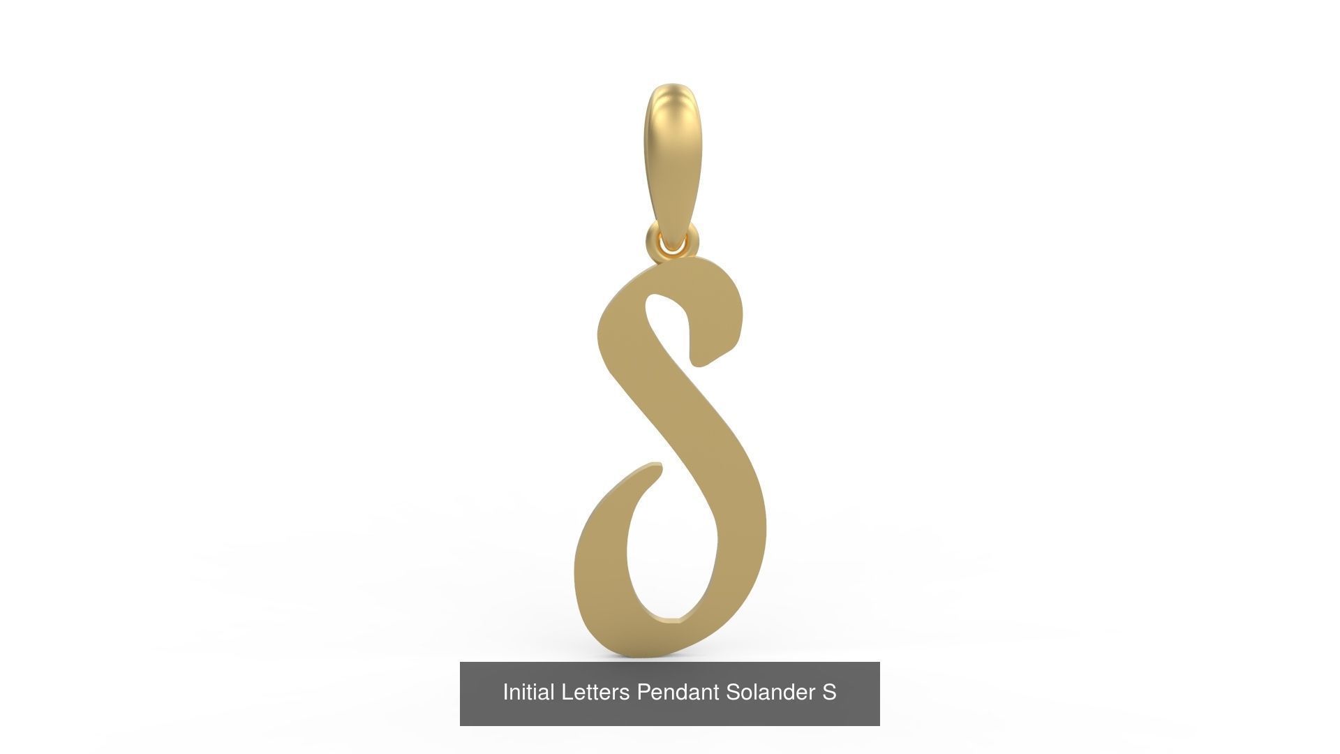 Initial Letters Pendant Alphabets Solander 3D Model Collection_21