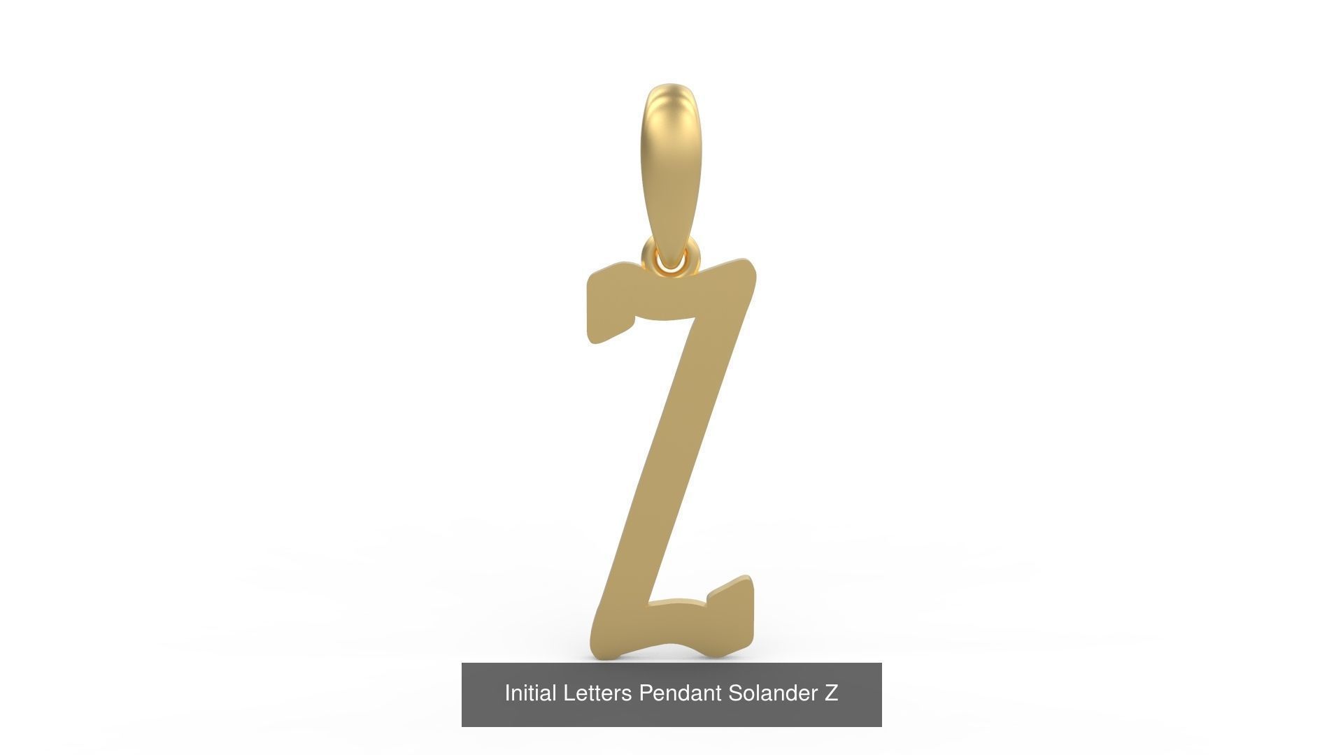 Initial Letters Pendant Alphabets Solander 3D Model Collection_28