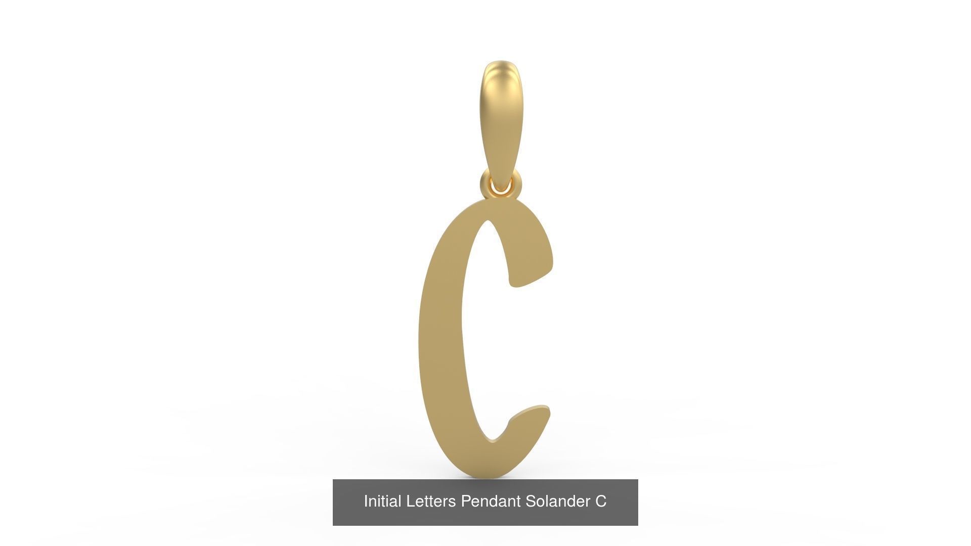 Initial Letters Pendant Alphabets Solander 3D Model Collection_5