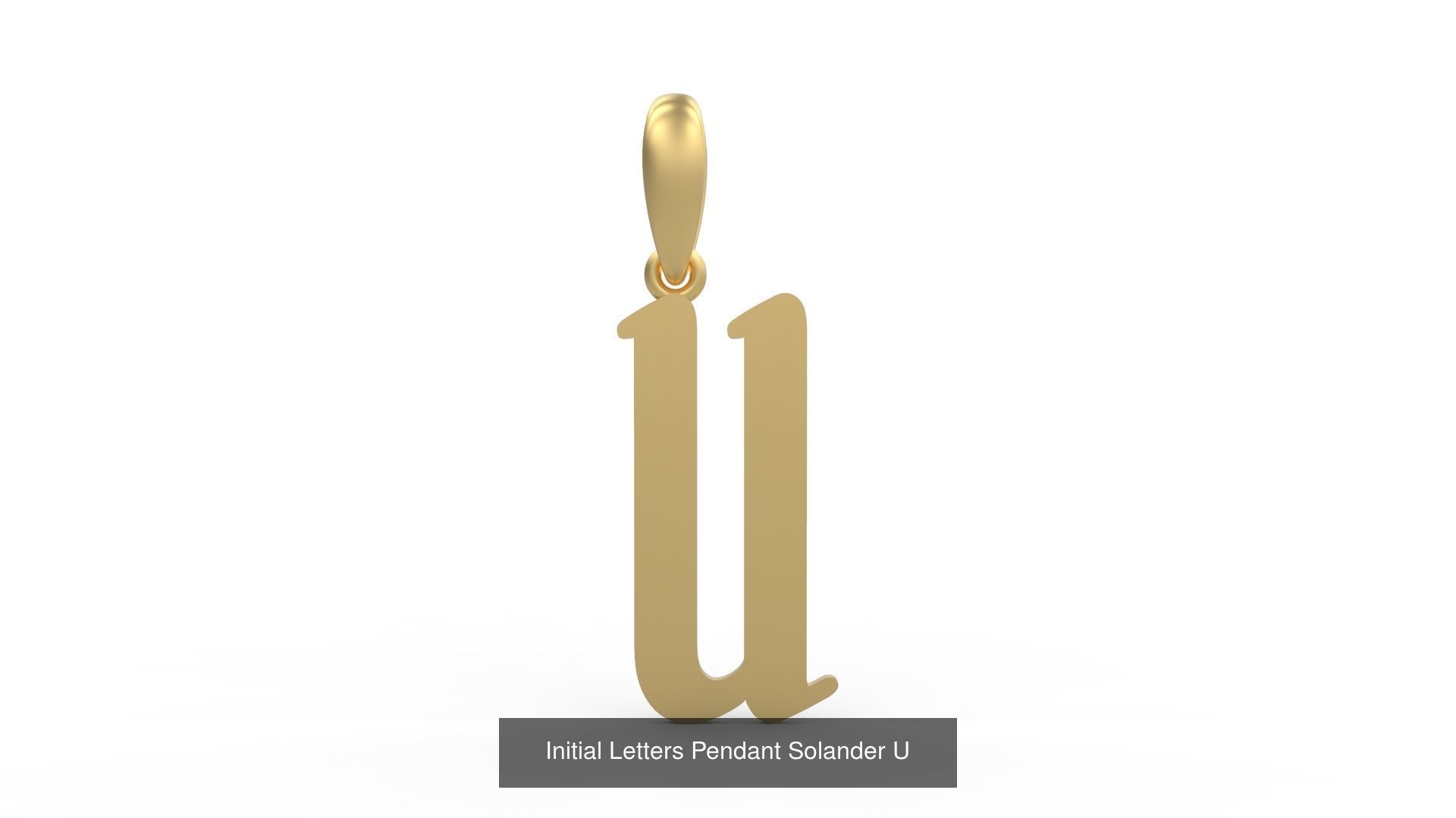 Initial Letters Pendant Alphabets Solander 3D Model Collection_23