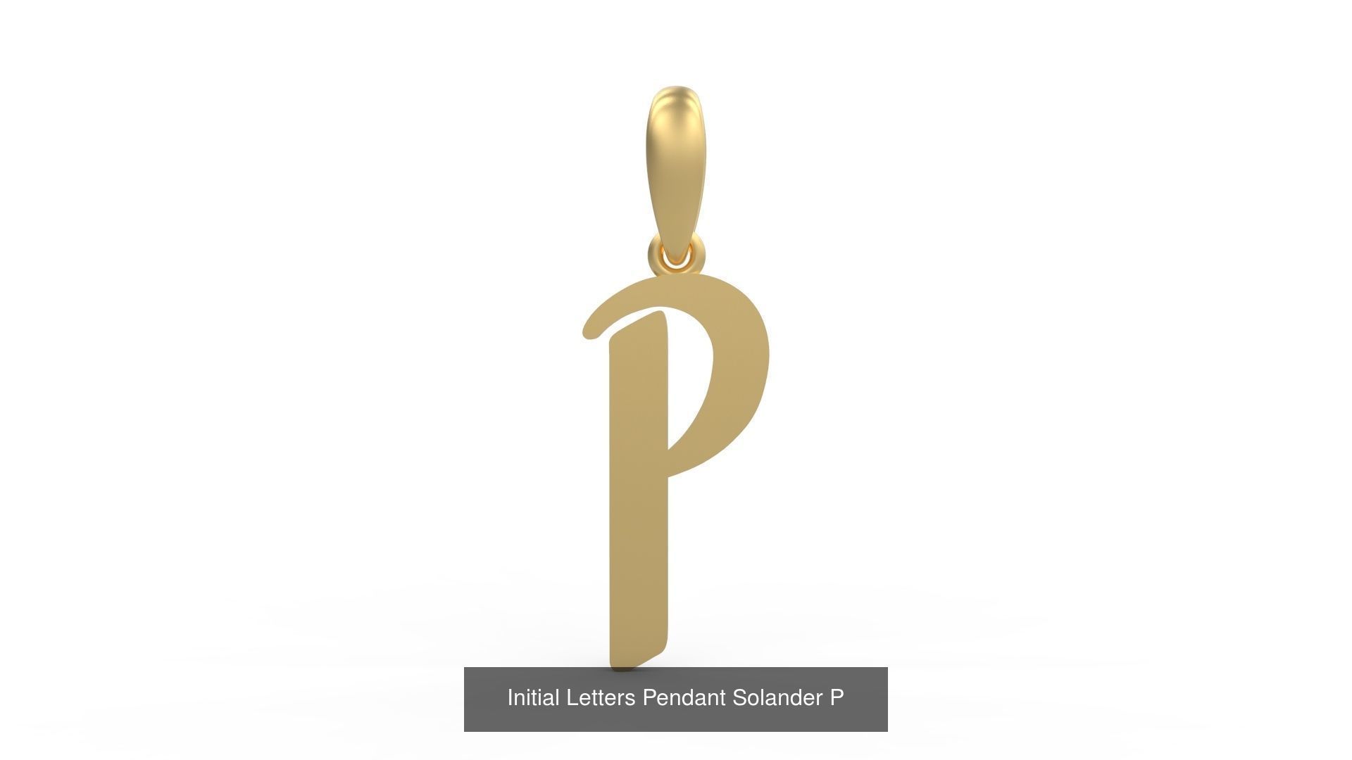 Initial Letters Pendant Alphabets Solander 3D Model Collection_18