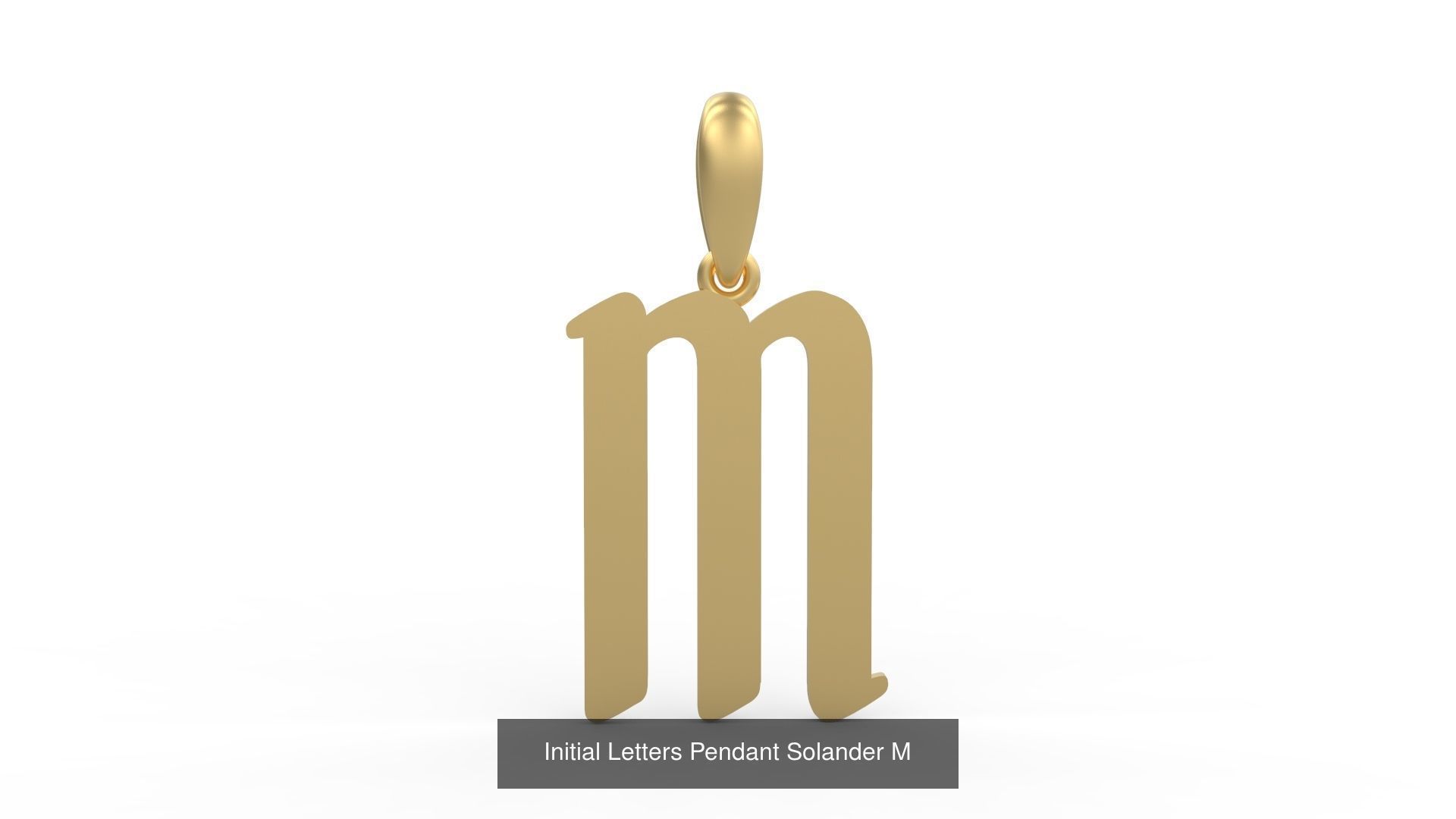 Initial Letters Pendant Alphabets Solander 3D Model Collection_15