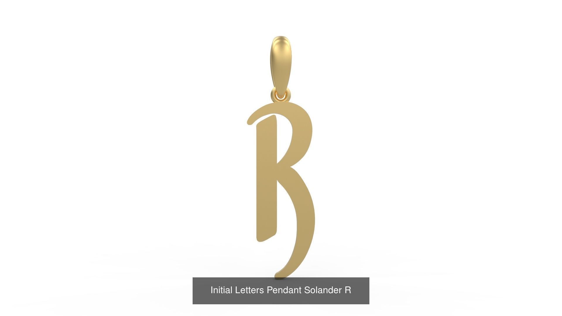 Initial Letters Pendant Alphabets Solander 3D Model Collection_20