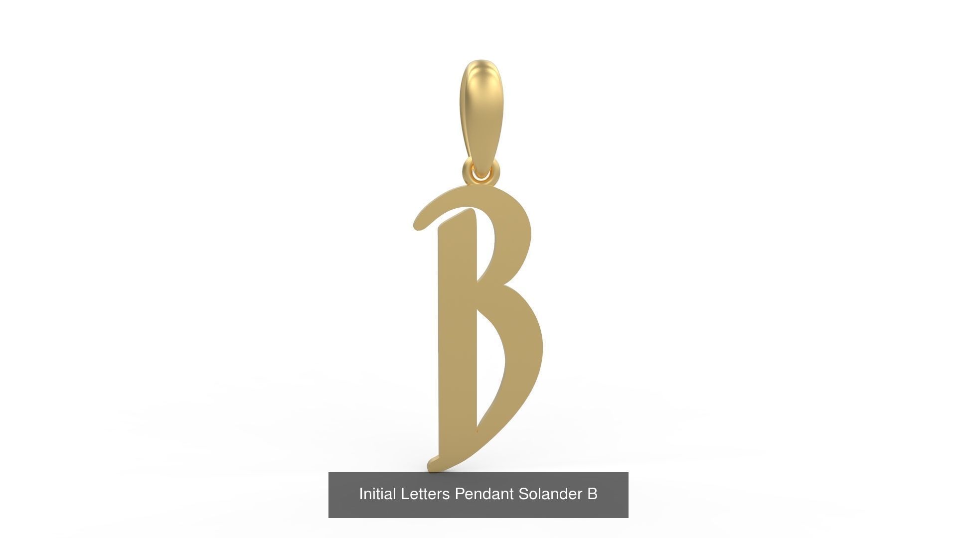 Initial Letters Pendant Alphabets Solander 3D Model Collection_4