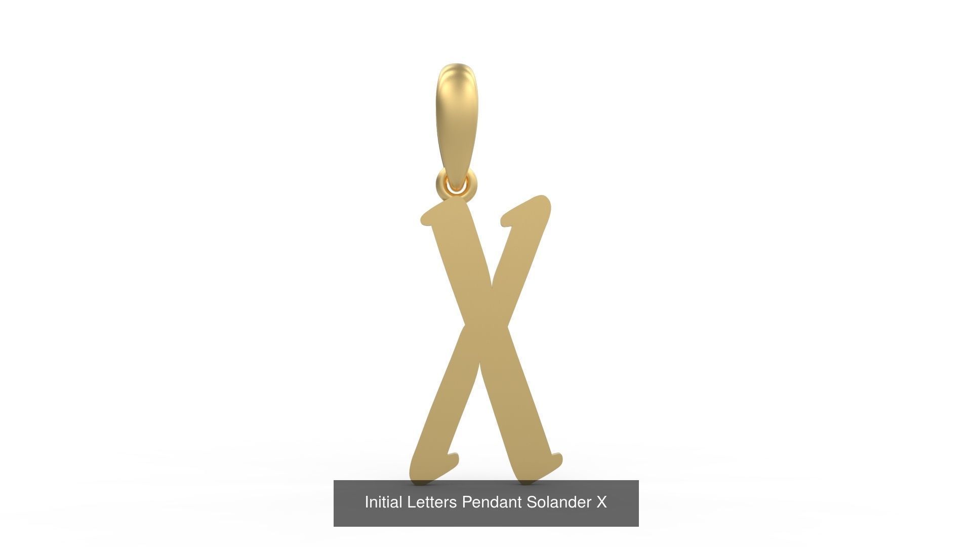 Initial Letters Pendant Alphabets Solander 3D Model Collection_26