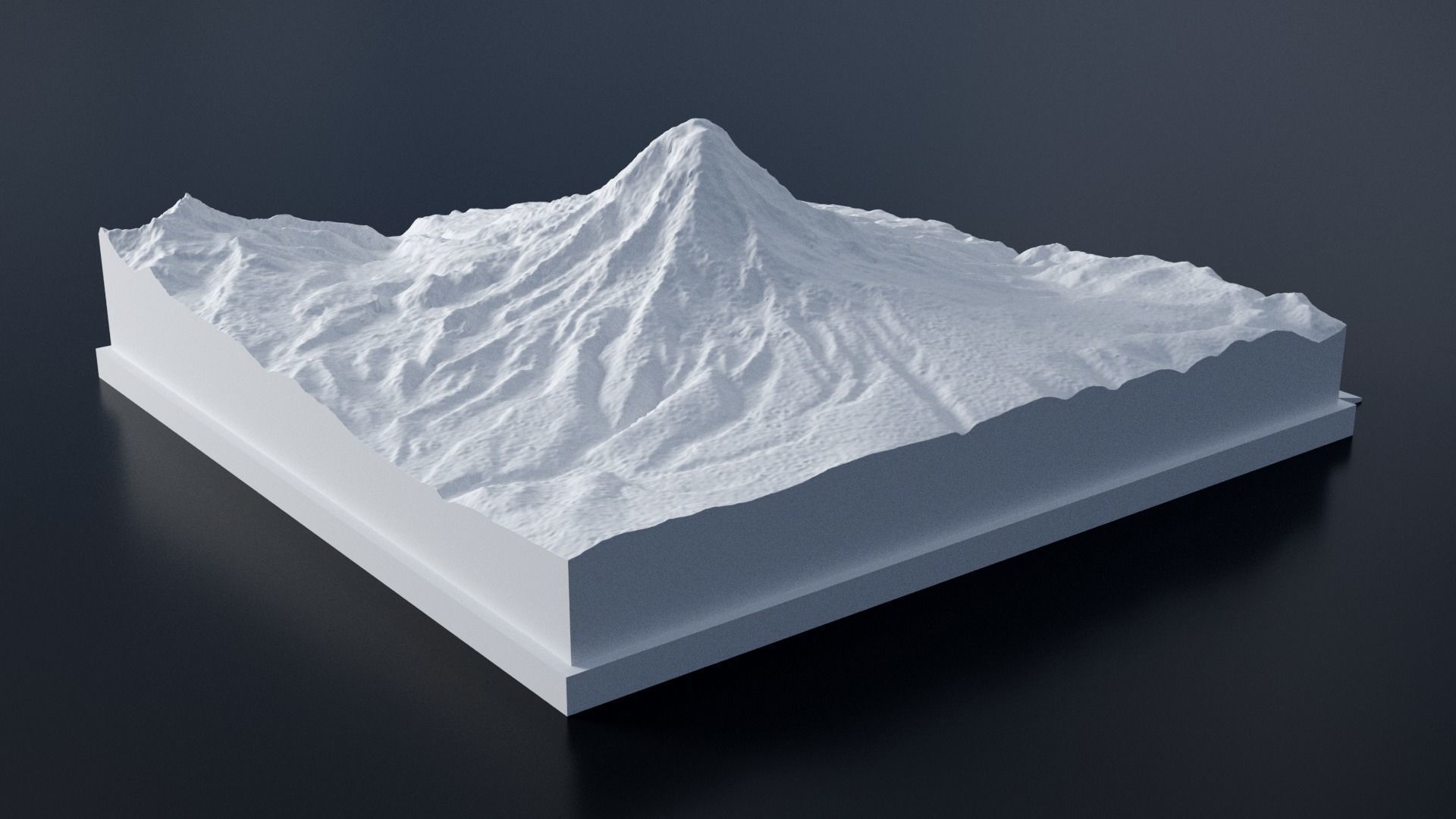 Chimborazo 3D Print mountain 3D print model_1