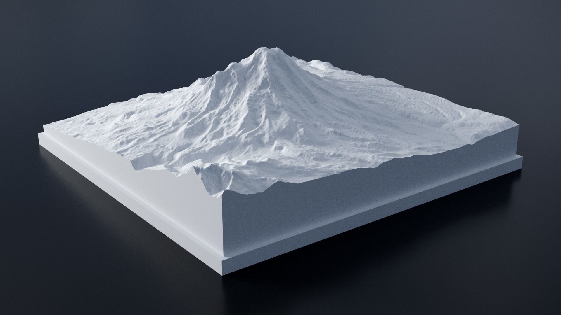 Chimborazo 3D Print mountain 3D print model_2