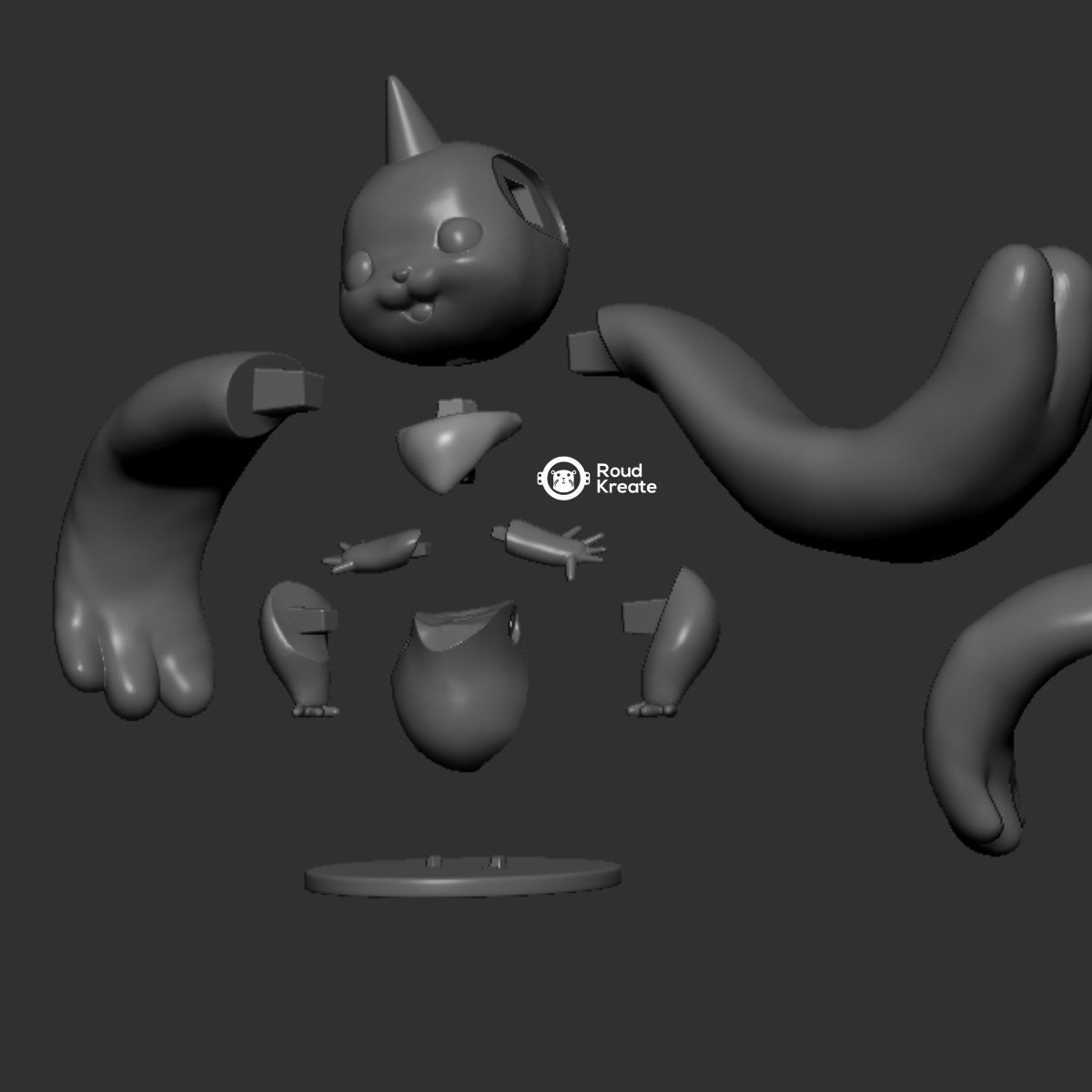 TERRIERMON - DIGIMON 3 - FANART - READYFORPRINT 3D print model_4