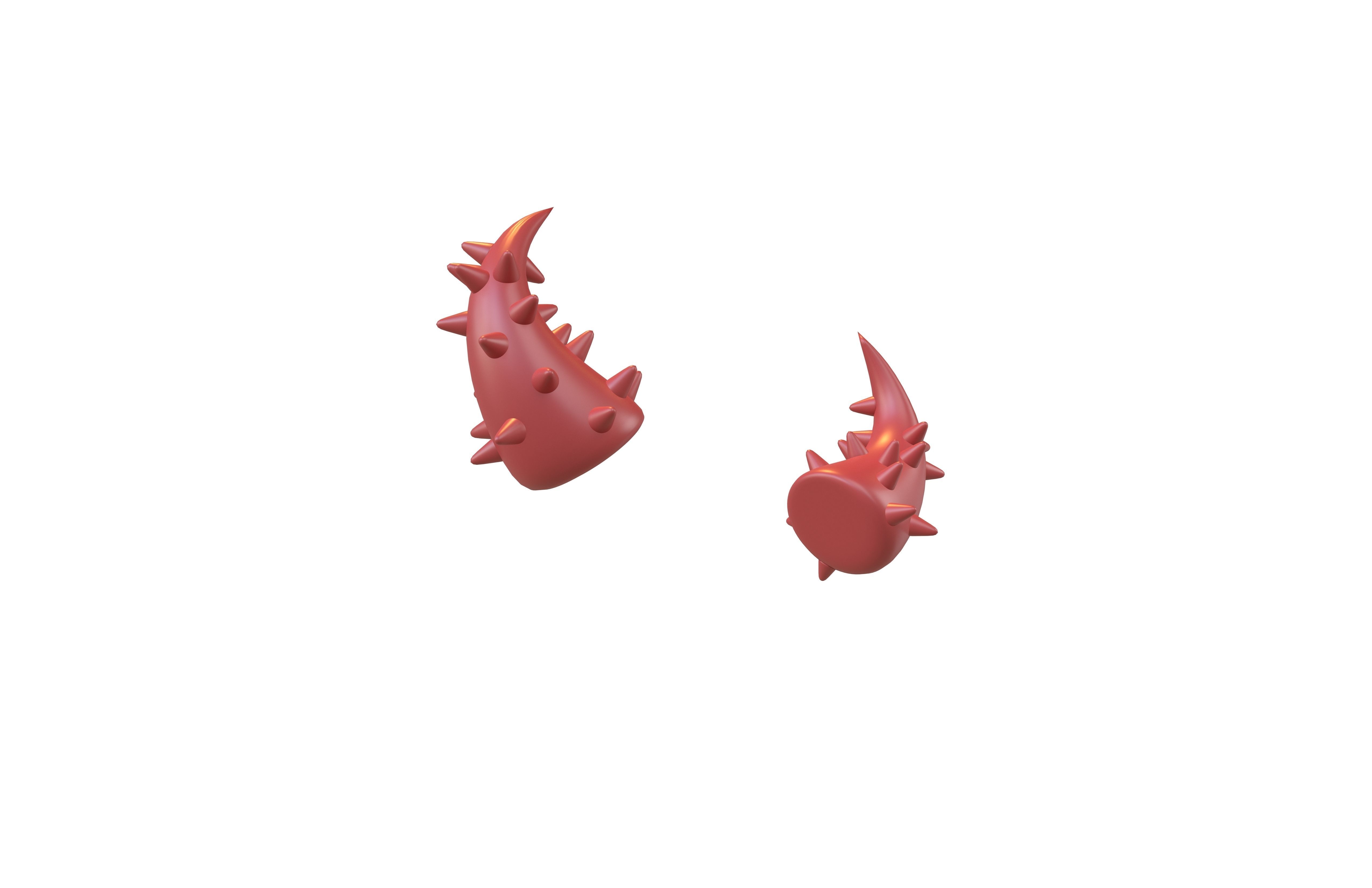 Devil Horn v2 001 Low-poly 3D model_1