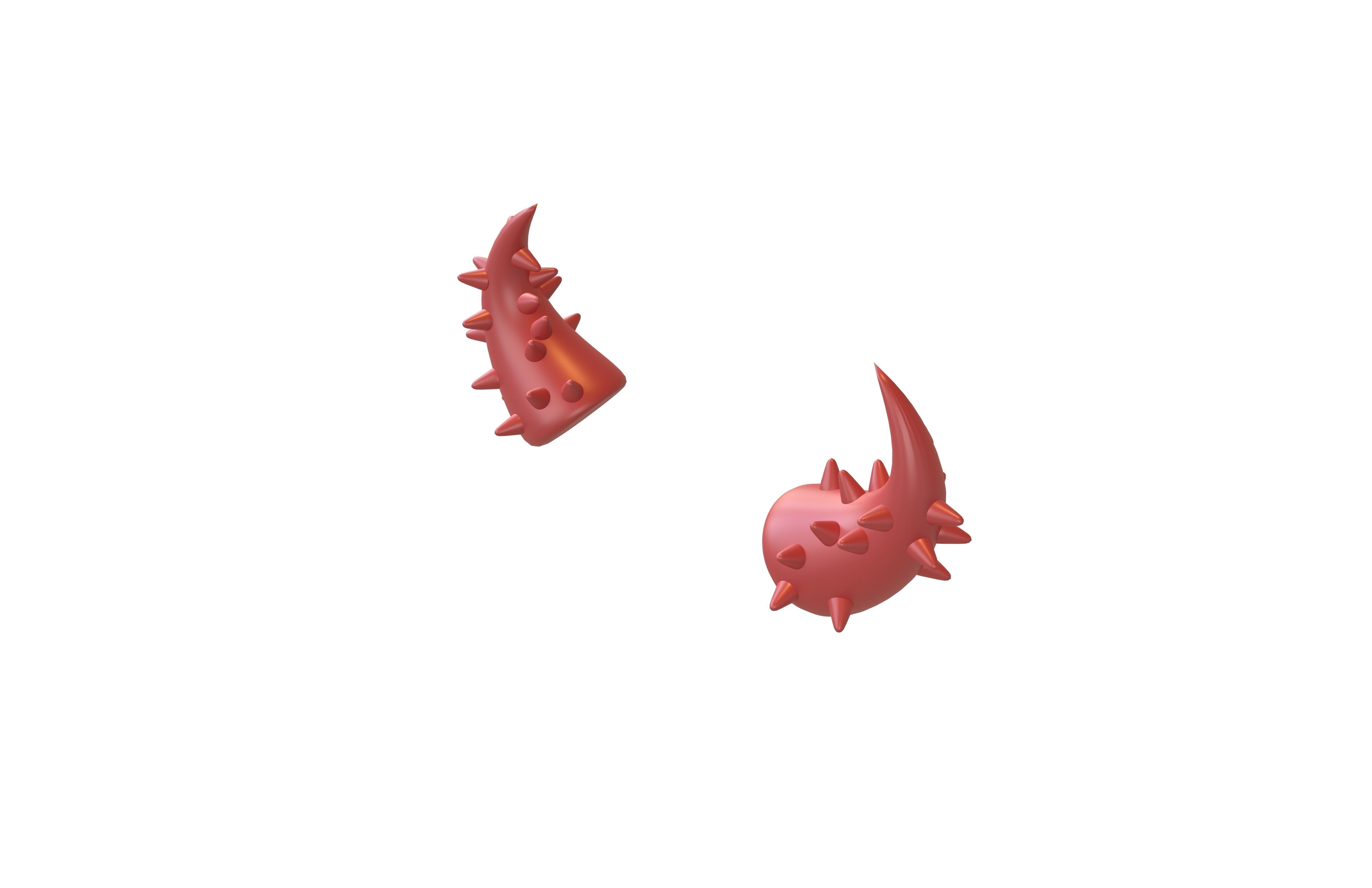 Devil Horn v2 001 Low-poly 3D model_3
