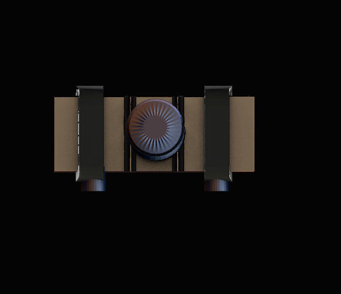 stylized battle hammer 3D model_2