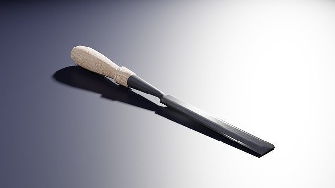 Woodworkers chisel Free low-poly 3D model