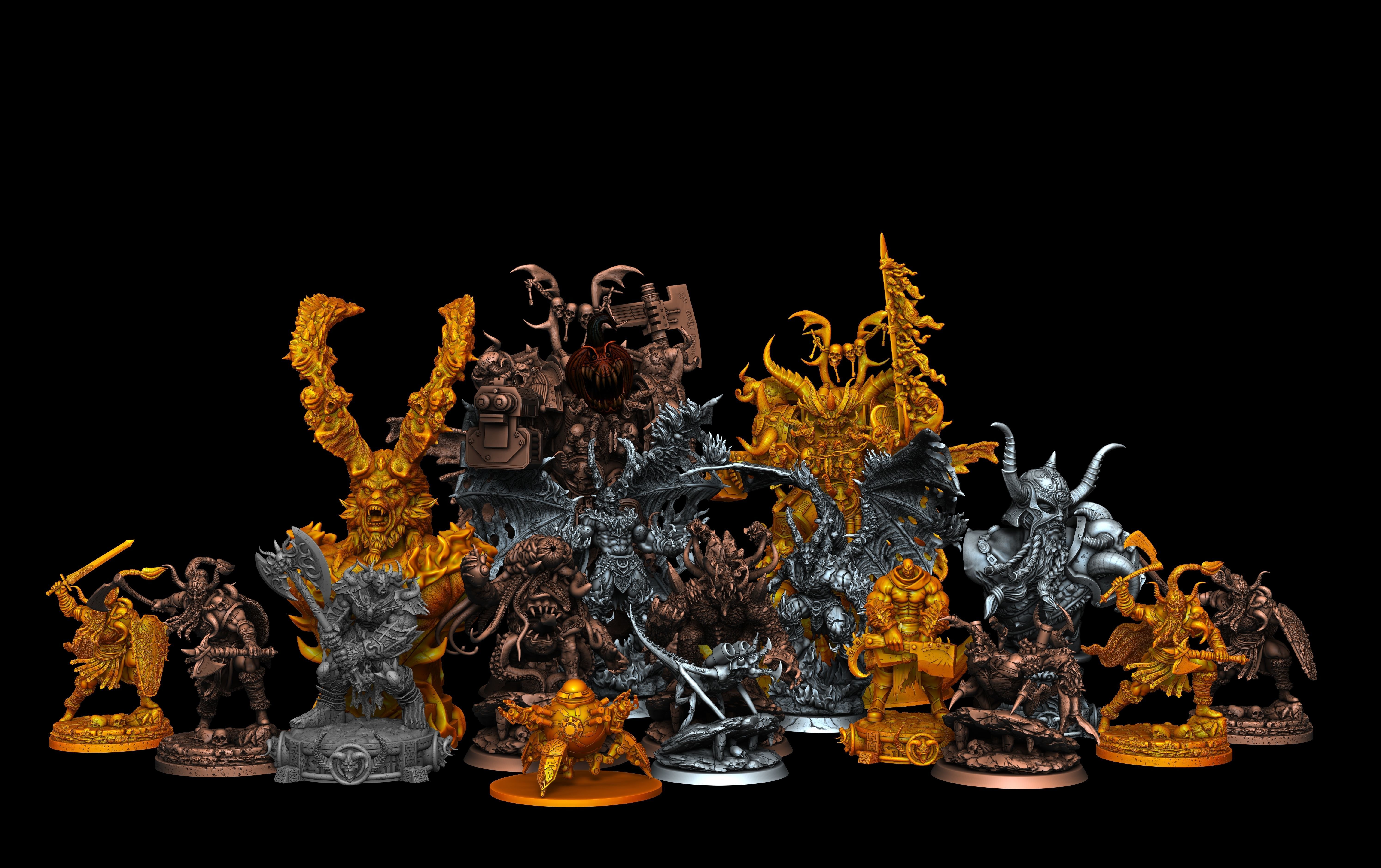17 STL Pack   3D Printable Models   for Tabletop Gaming 3D print model_3
