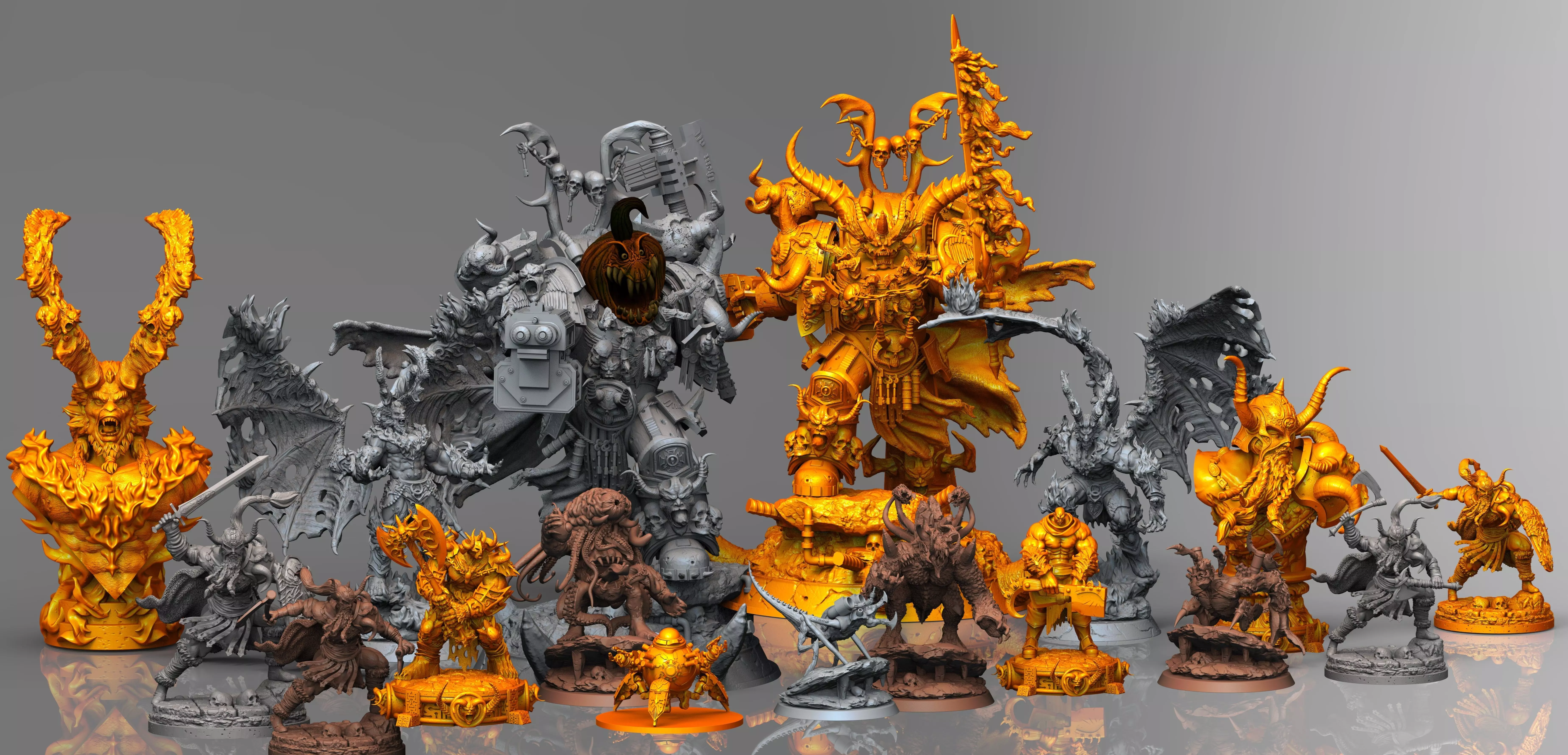 17 STL Pack   3D Printable Models   for Tabletop Gaming 3D print model_0