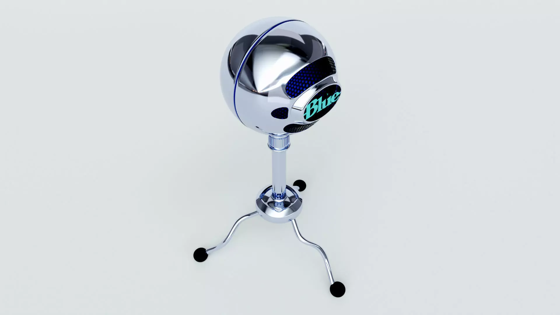 Microphone snowball 3D model_0