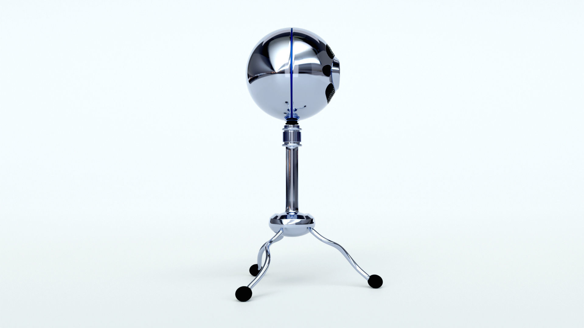 Microphone snowball 3D model_2