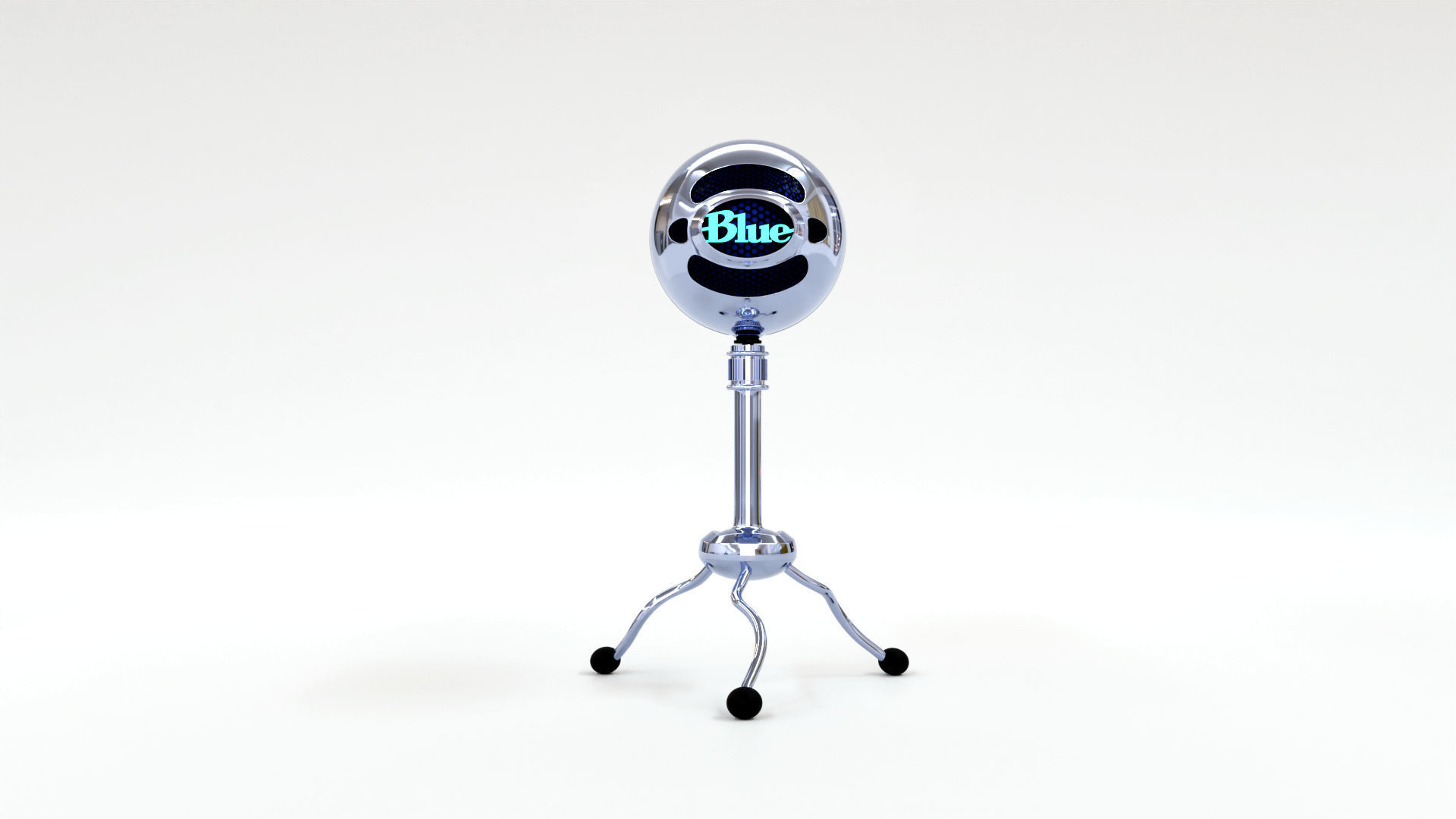 Microphone snowball 3D model_1
