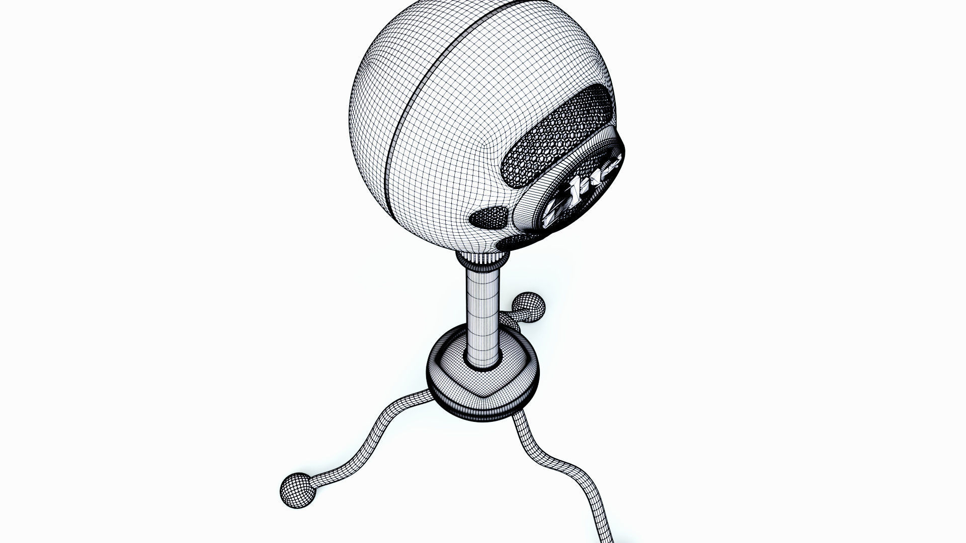 Microphone snowball 3D model_4