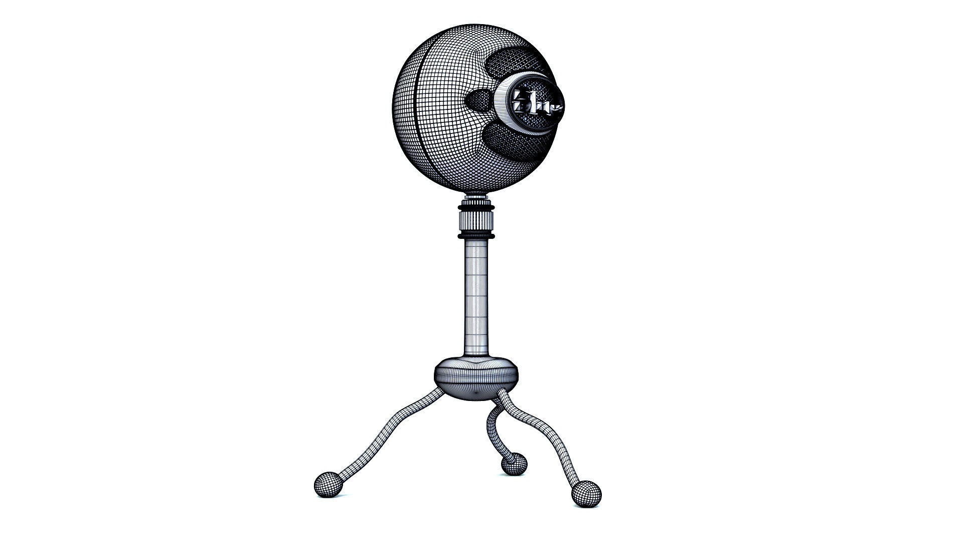 Microphone snowball 3D model_3