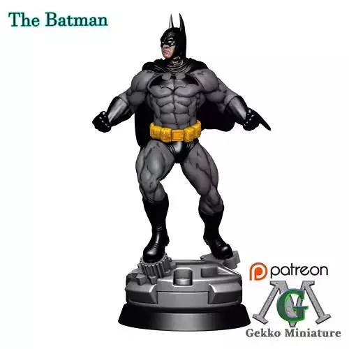 Batman 75mm STL 3D Printing for Tabletop Gaming