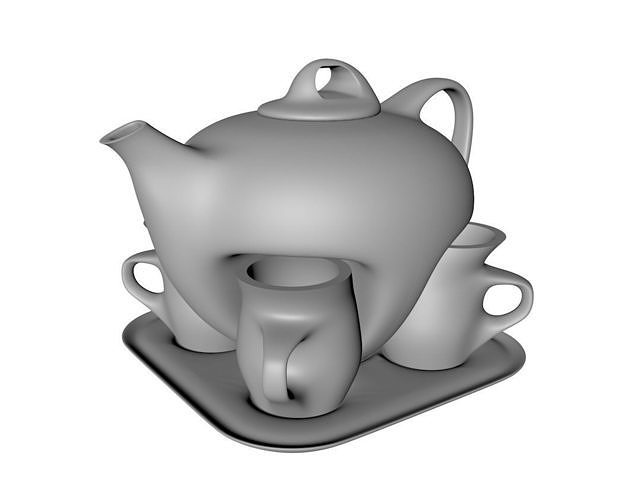 Star Trek TNG Picards Tea Set 3D print model