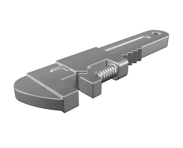 Spectacular Monkey Wrench Low-poly 3D model_0