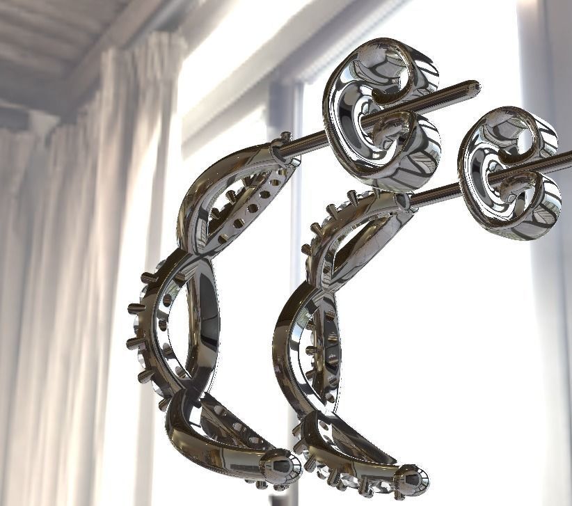 set pendants and ring vivara model 3D print model_4