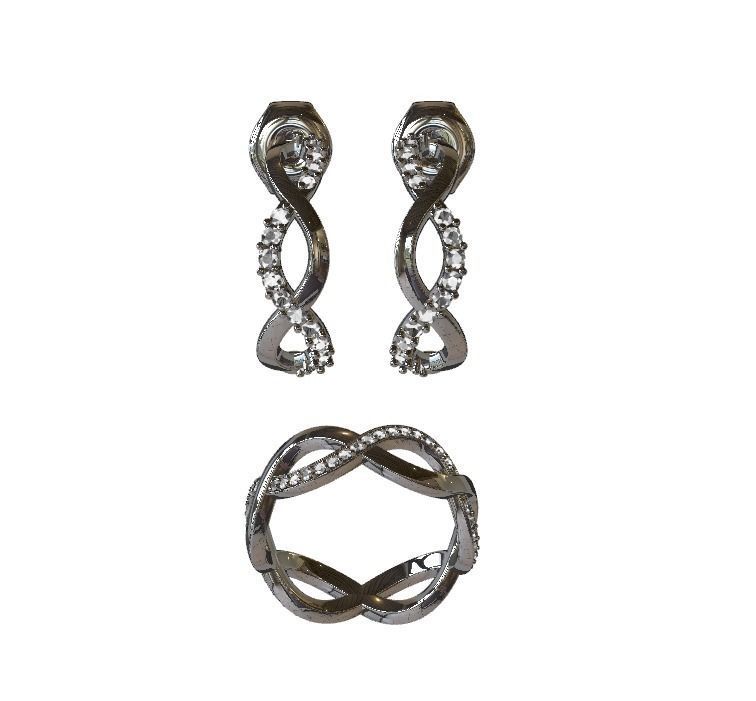 set pendants and ring vivara model 3D print model_1